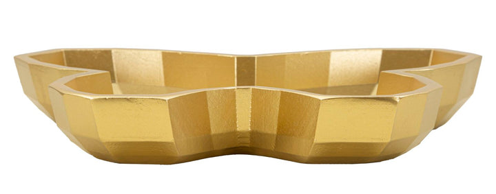 Arany színű, pillangó alakú tálca – dekoratív kiegészítő