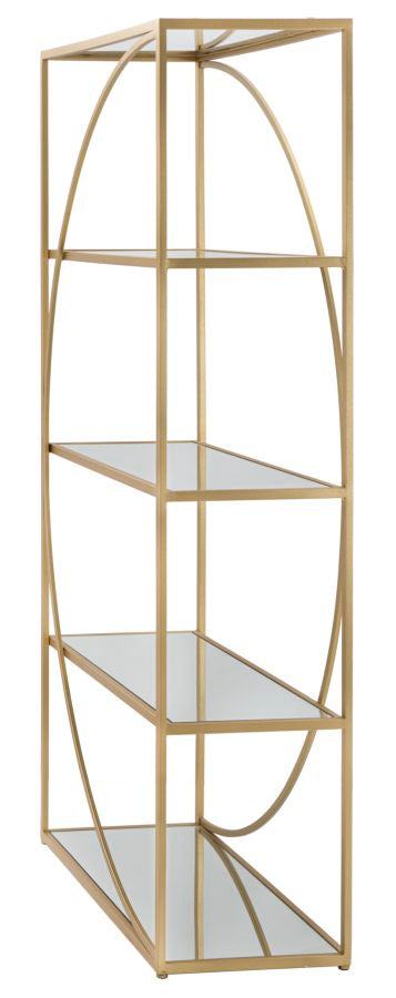 Arany színű fém könyvespolc – Glamy modern könyvespolc