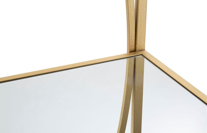 Arany színű fém könyvespolc – Glamy modern könyvespolc