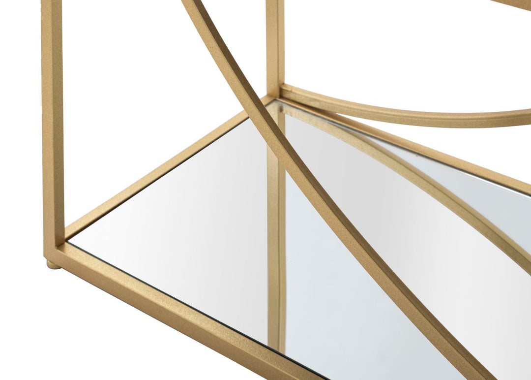 Arany színű fém könyvespolc – Glamy modern könyvespolc