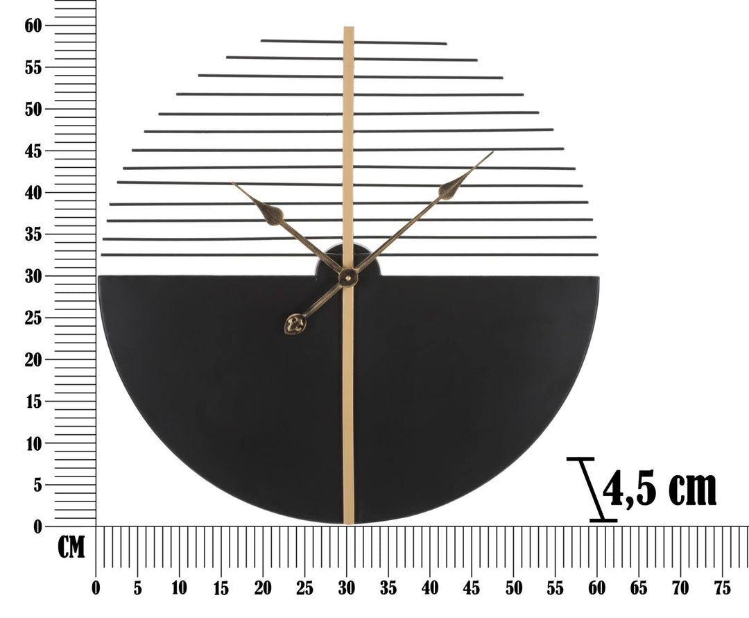 Fekete és Fehér Geometrikus Modern Falióra