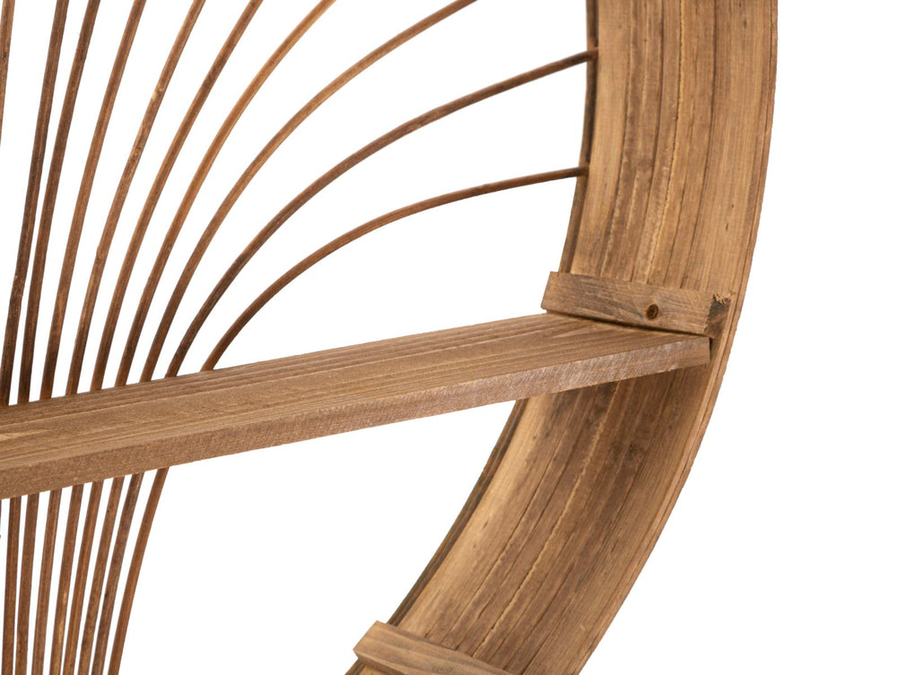 Kerek rattan fali polc – Fuji modern boho dizájn