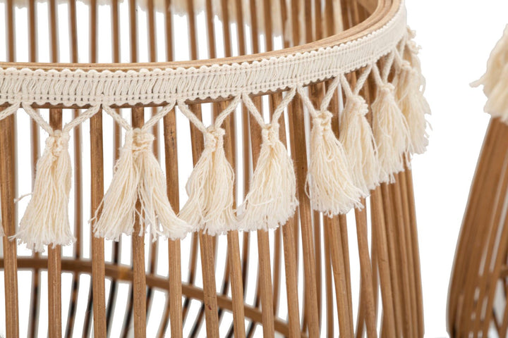 2 db rattan tároló kosár – Fuji dekoratív készlet