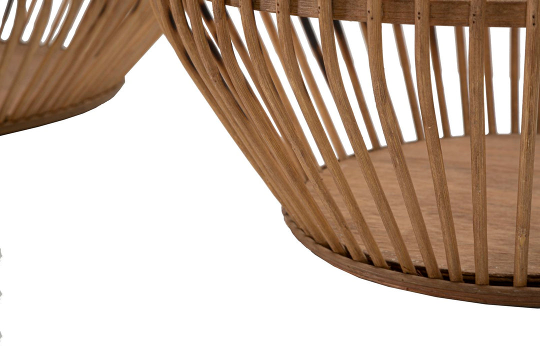 2 db rattan tároló kosár – Fuji dekoratív készlet