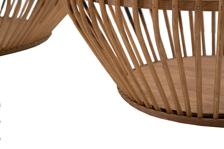 2 db rattan tároló kosár – Fuji dekoratív készlet