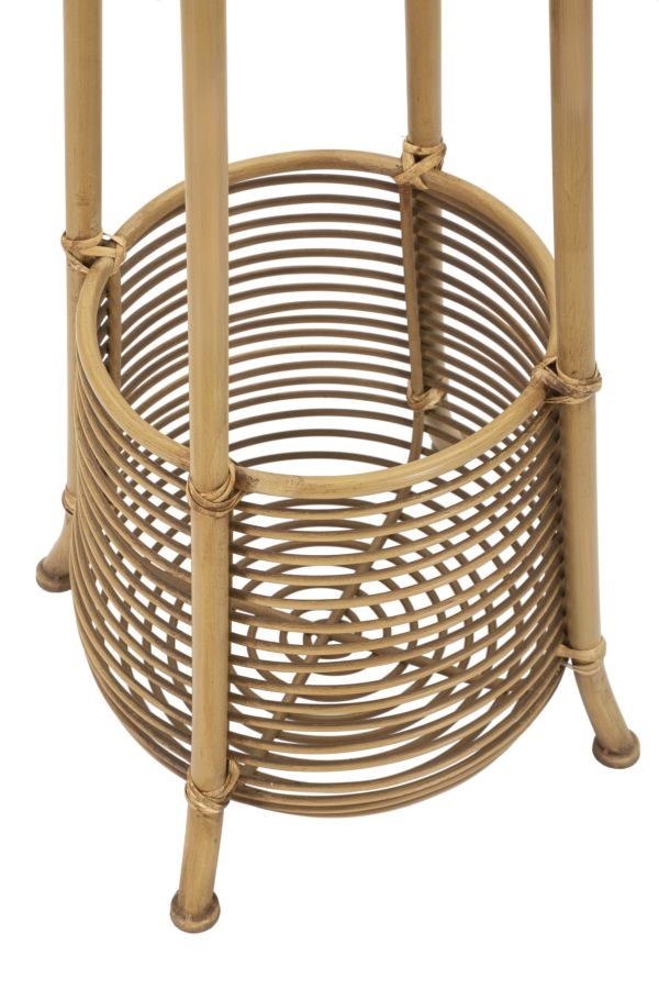 Magas rattan esernyőtartó tartóval – Panama dizájn