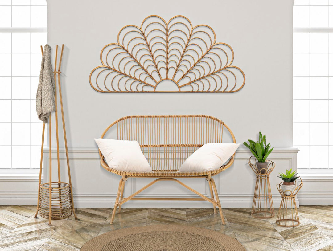 Magas rattan vázatartó – Panama Tower stílus