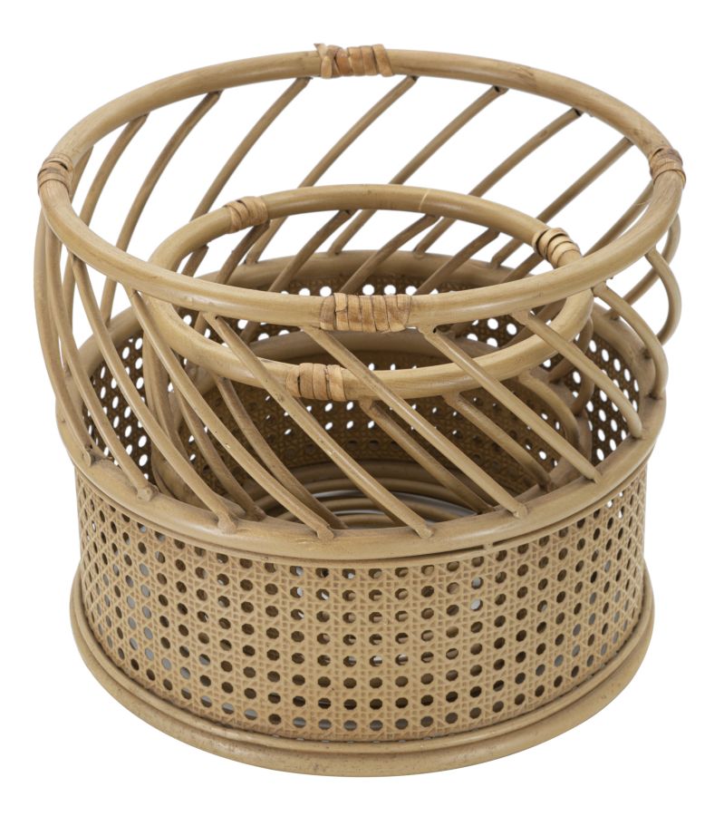 2 db rattan vázatartó – Panama dekoratív kiegészítők