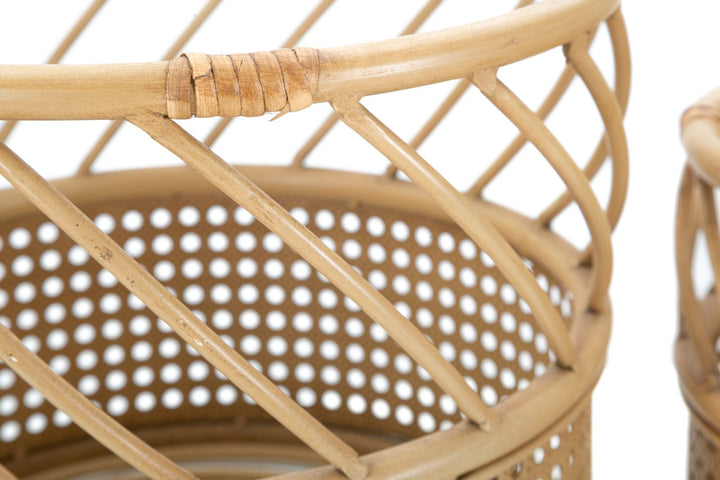 2 db rattan vázatartó – Panama dekoratív kiegészítők
