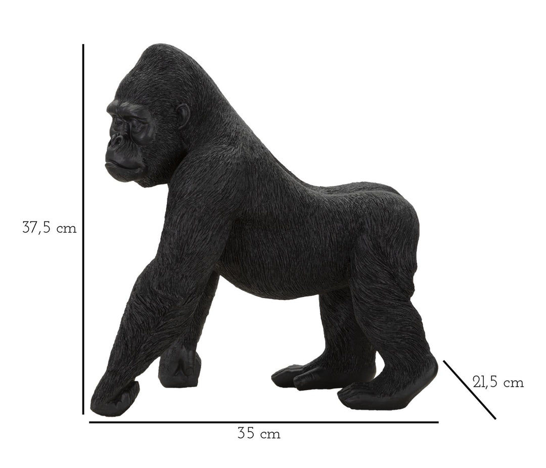 Fekete Gorilla Szobor (Modern Dekoráció)