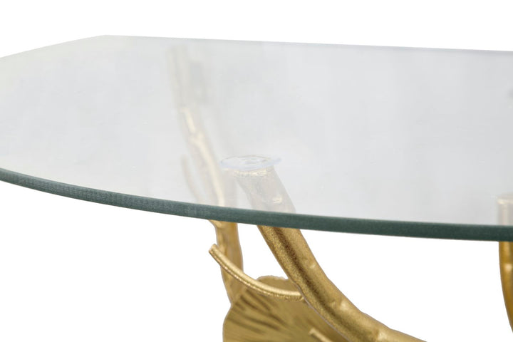 Arany színű fém, falra szerelhető éjjeliszekrény – Tisty lebegő polc