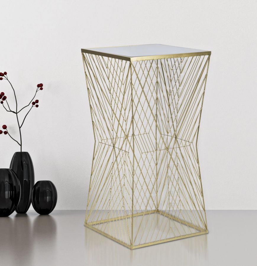 Arany színű fém bárasztal – Lines 4 modern dizájn