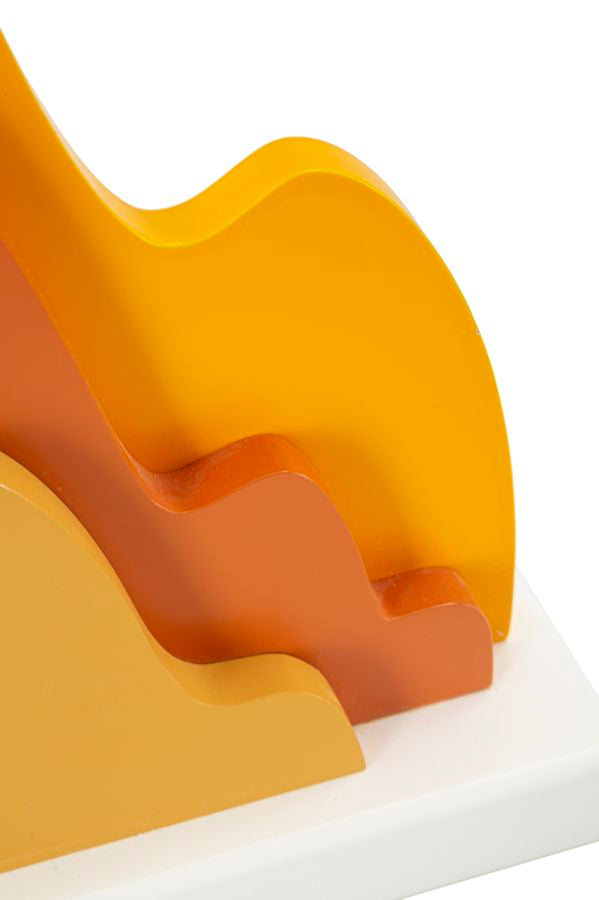 Sárga színű modern asztali lámpa textilernyővel – Color kollekció