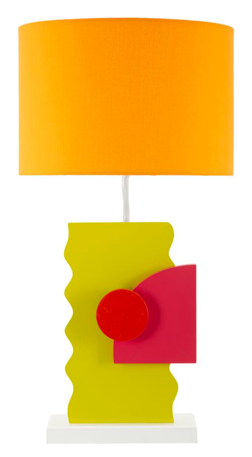 Narancs színű modern asztali lámpa textilernyővel – Color kollekció