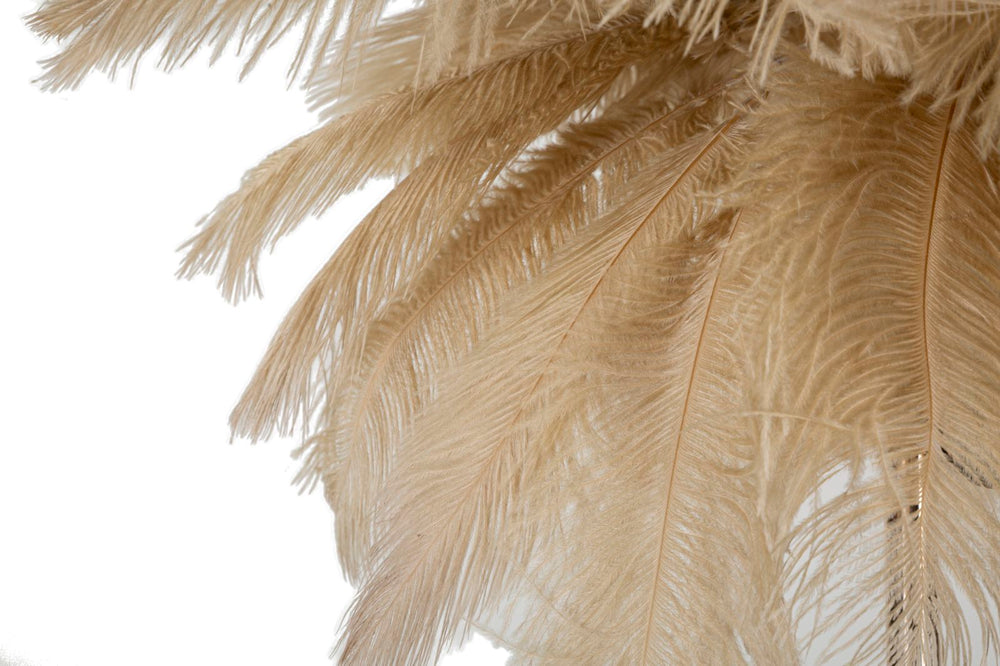 Teve és pálmafa motívumos asztali lámpa textilernyővel – Tropical dizájn