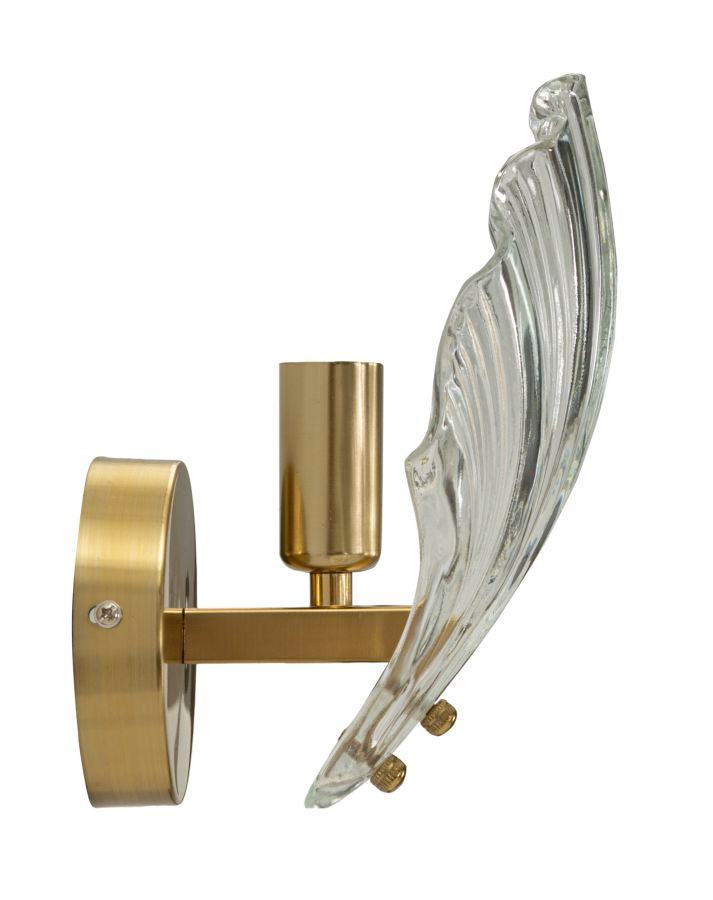 Arany és fehér színű fali lámpa kagyló mintával – Decorative Muro stílus