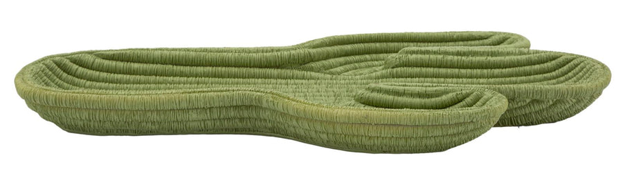 Zöld színű gyanta dekoratív tálca – Cactus modern dizájn