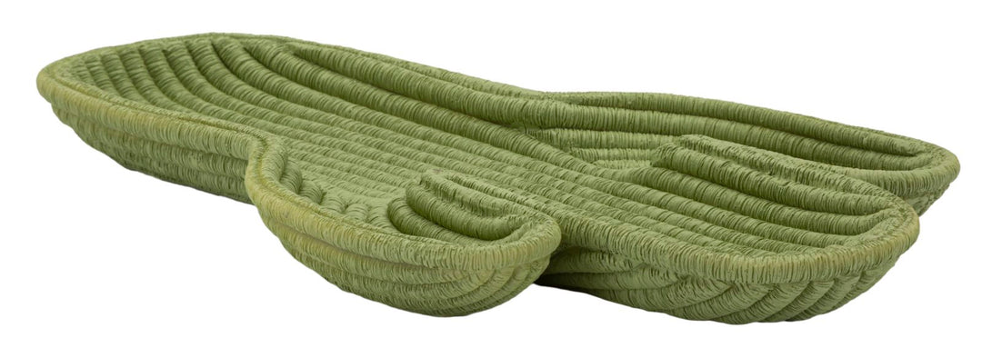 Zöld színű gyanta dekoratív tálca – Cactus modern dizájn