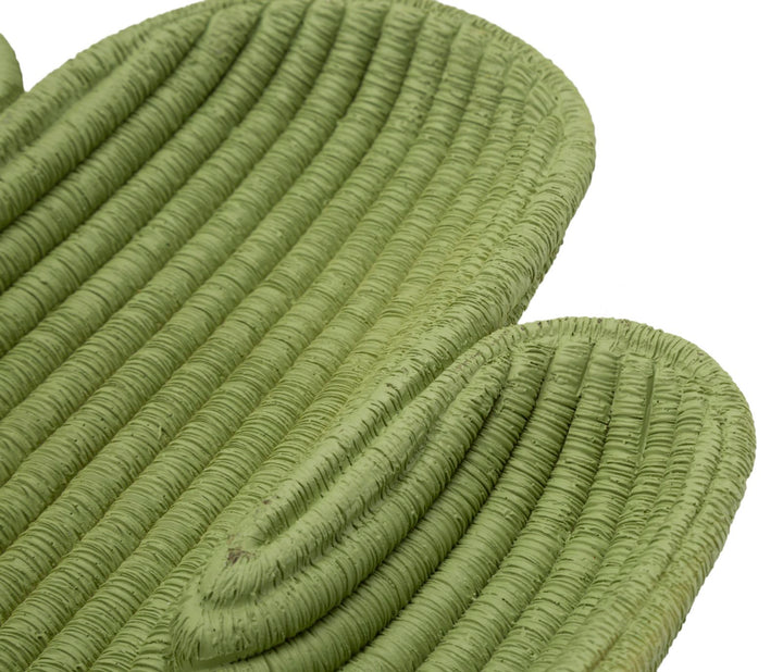 Zöld színű gyanta dekoratív tálca – Cactus modern dizájn