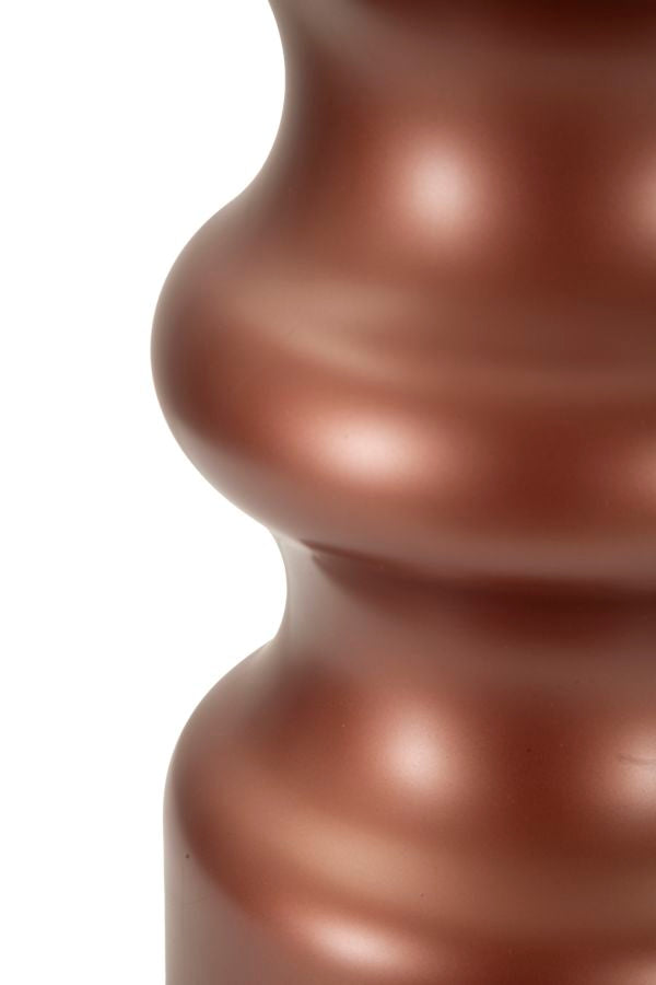 Barna színű fa asztali lámpa textilernyővel – Rosenthal kollekció