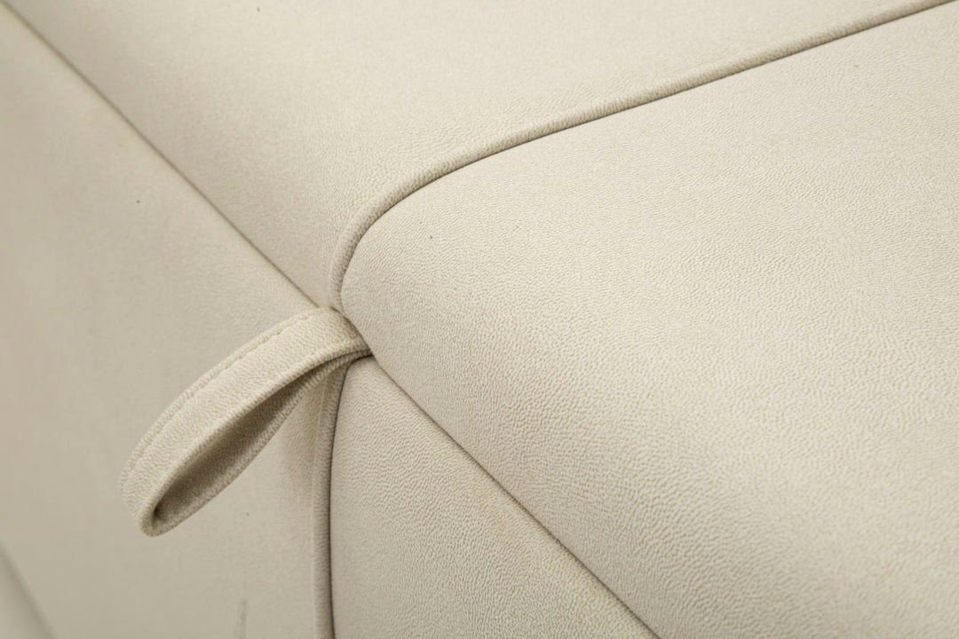 Krémszínű kárpitozott tárolópad – Beauty modern ülőpad