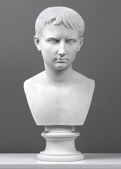 Augustus császár mellszobor