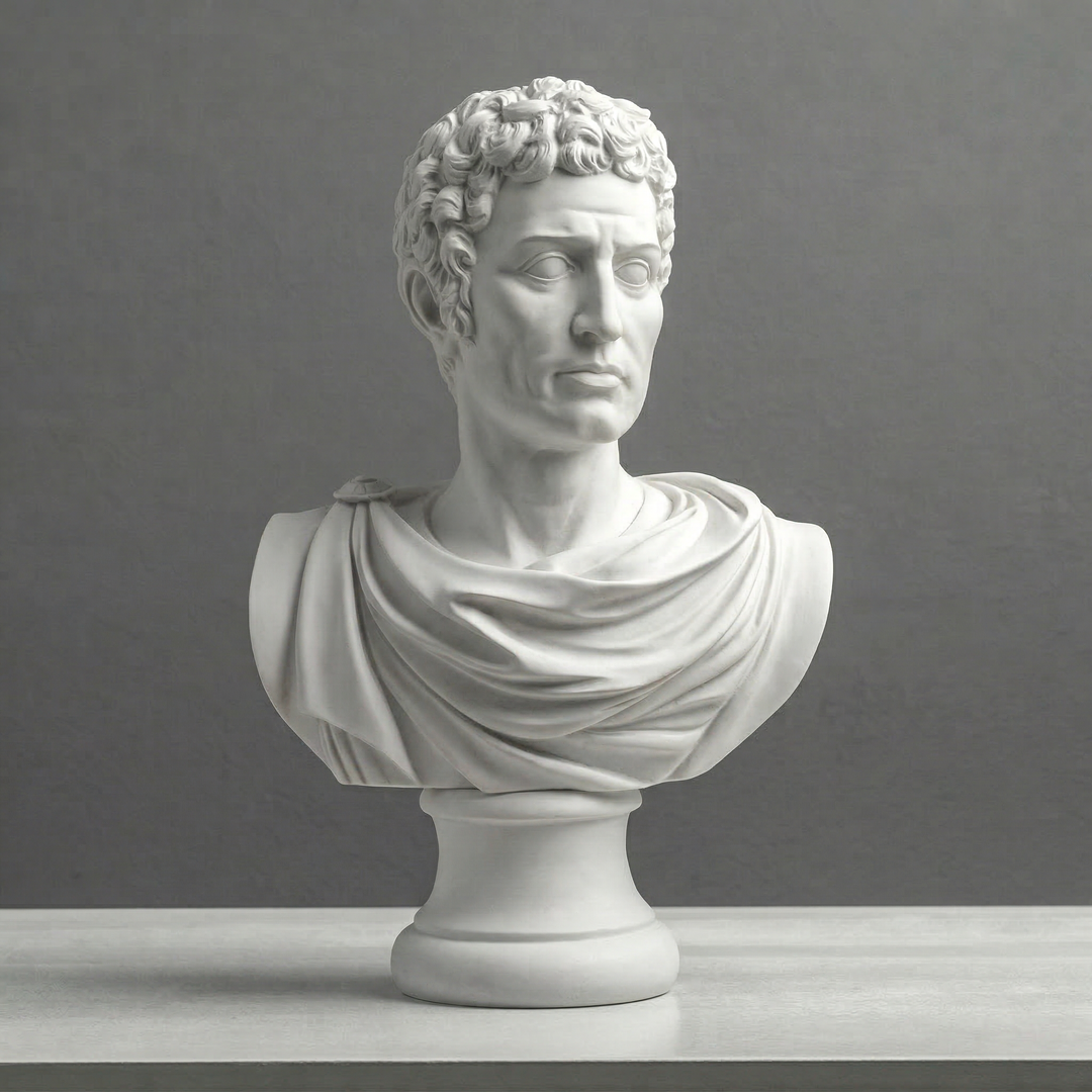 Római Szenátor Mellszobor Tógában