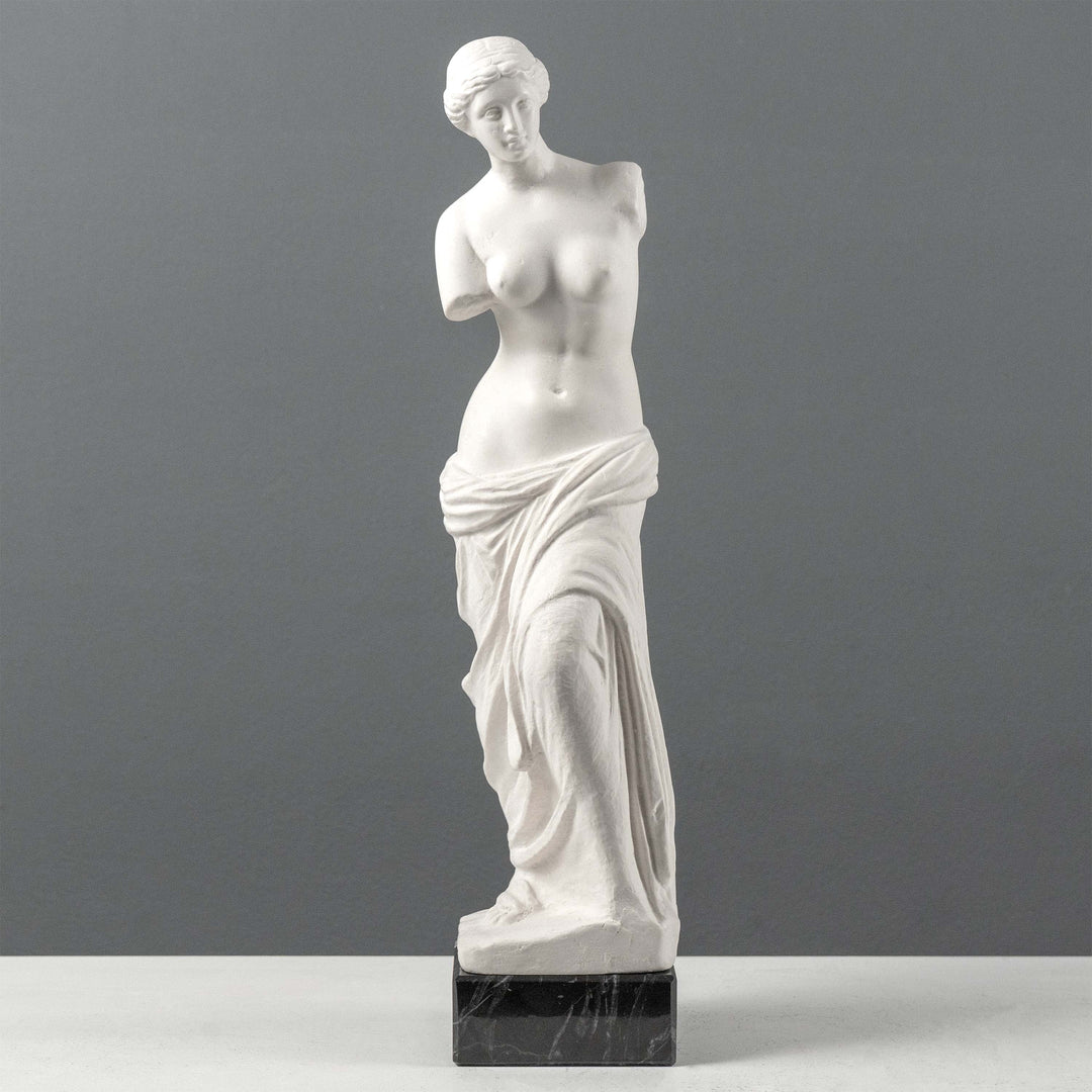Venus de Milo Szobor -  Fekete Márvány Talpazaton
