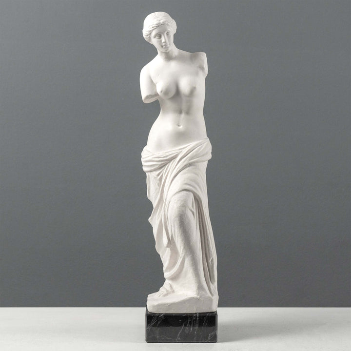 Venus de Milo Szobor -  Fekete Márvány Talpazaton
