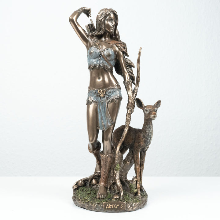 Artemisz Szobor, a Vadászat Görög Istennője (Hideg öntvény bronz szobor)