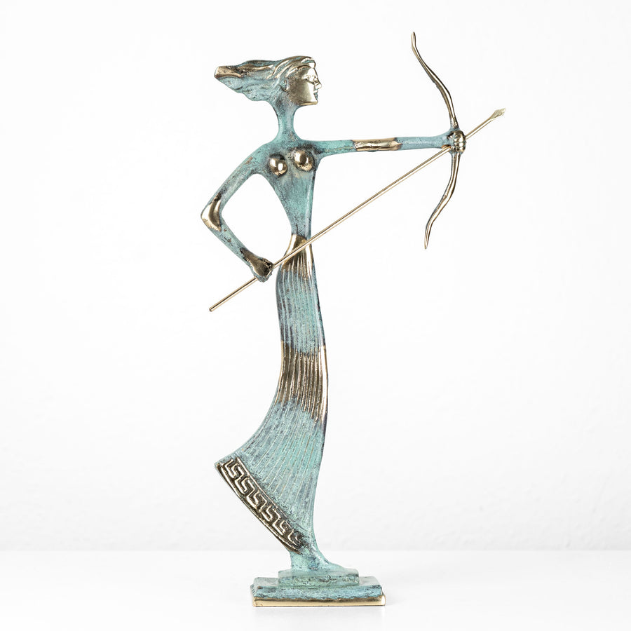 Artemisz szobor (A vadászat görög istennője, sárgaréz szobor)