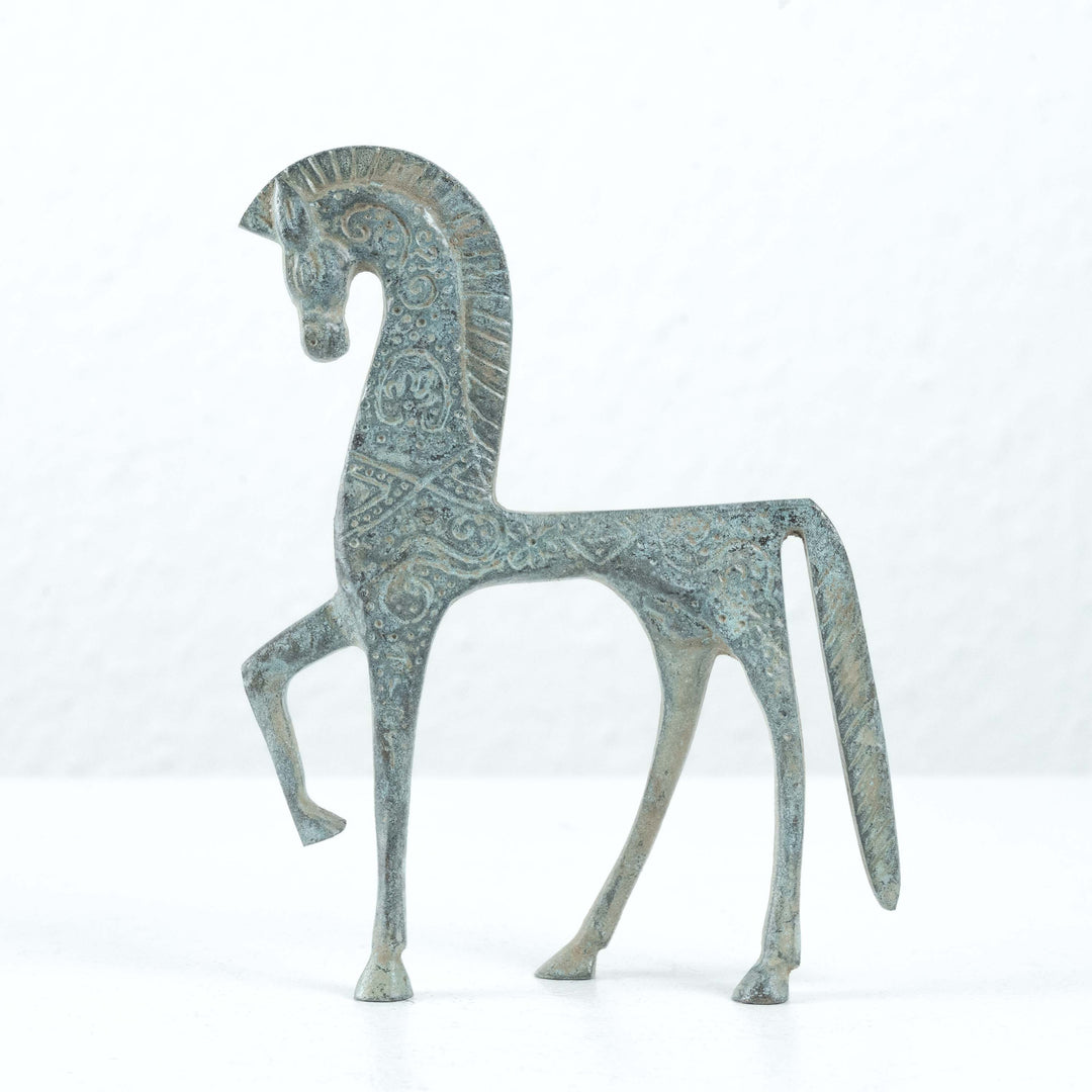 Görög Ló Figura (Kicsi, Bronz)