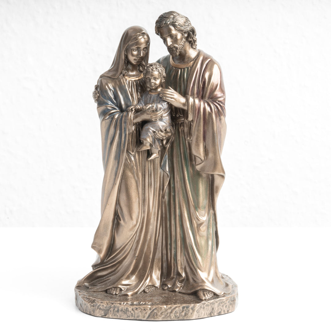 Szent Család szobor – A keresztény családok oltalmazója (Hidegen öntött bronz szobor)