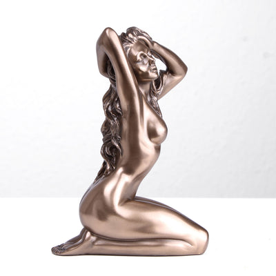Meztelen Hölgy Szobor (Érzéki Hidegen öntött bronz szobor)