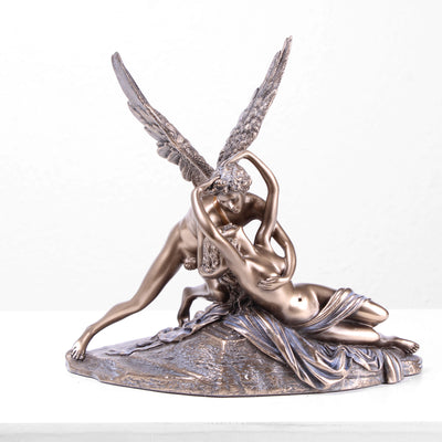 Ámor csókja által újjáélesztett Psziché Szobor (Hidegen öntött bronz)