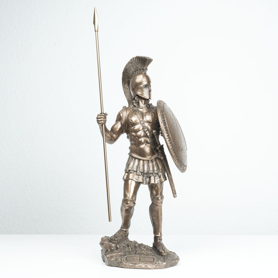 Spártai Harcos Szobor (Görög katona – Hidegen öntött bronz szobor)