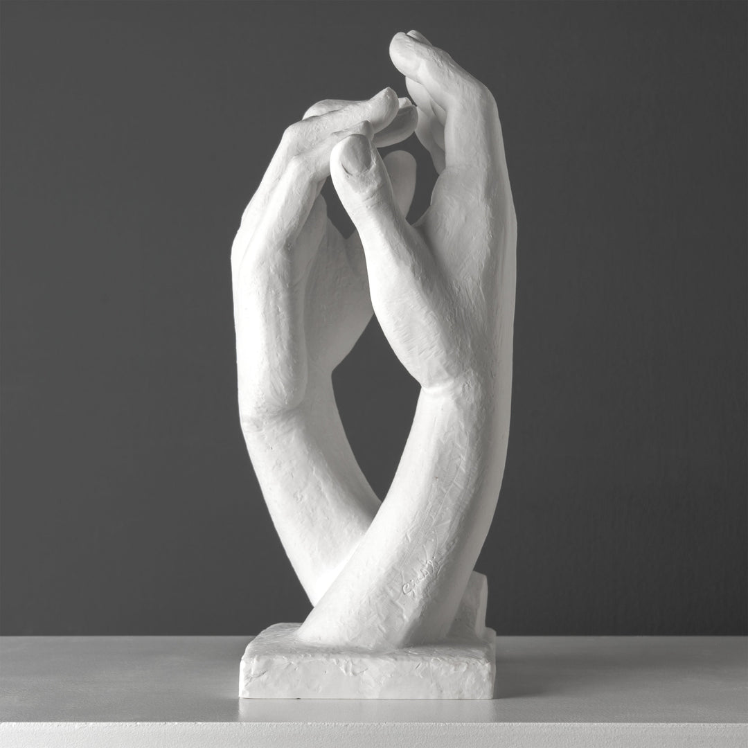 A katedrális kéz szobor – Rodintól (Nagy, fehér)