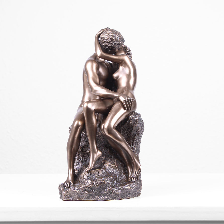 Rodin: A Csók Szobor (Hideg öntvény bronz szobor)