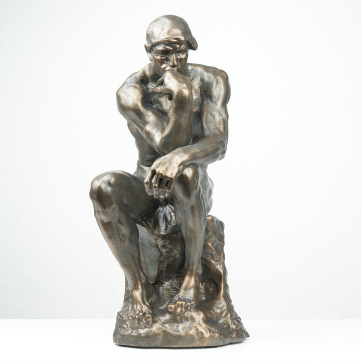 A Gondolkodó Szobor Rodin Alkotása (Nagy, Hideg öntvény bronz szobor)