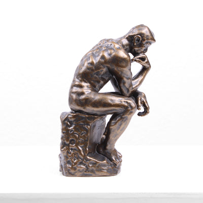 Rodin: A Gondolkodó Szobor (Hideg öntvény bronz szobor)