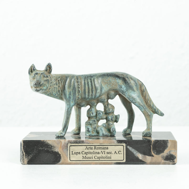 Római Farkasanya Szobor Romulus és Rémusz (Bronz)