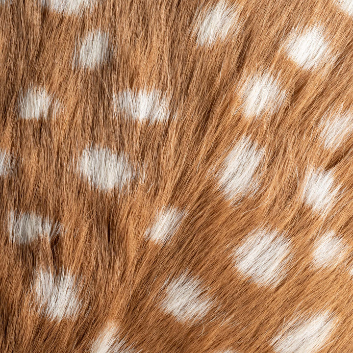 Barna Pöttyös Szarvas Szőrme Díszpárna (Capra aegagrus hircus)