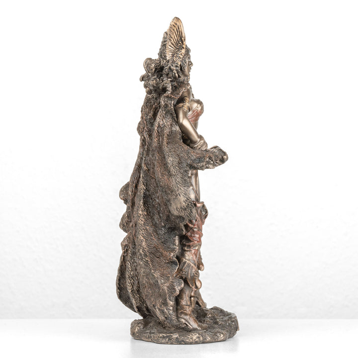 Frigg szobor — A házasság északi istennője (Hidegen öntött bronz)