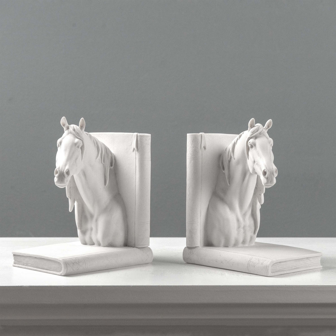 Lófej Könyvtámasz – Páros lovas mellszobor