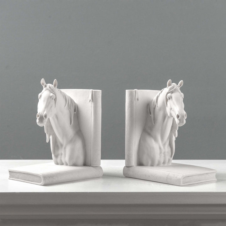 Lófej Könyvtámasz – Páros lovas mellszobor