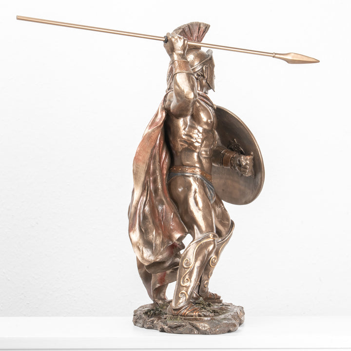 Leonidász Görög Harcos Bronz Szobor – Thermopülai Hős (Nagy – Hidegen Öntött Bronz Szobor)