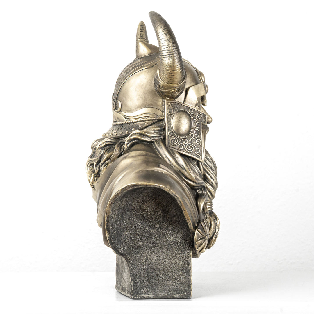 Odin mellszobor — Az északi istenek atyja (Bronz hatású szobor)