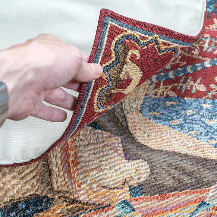 A hölgy és az unikornis gobelin faliszőnyeg (jacquard szövés)