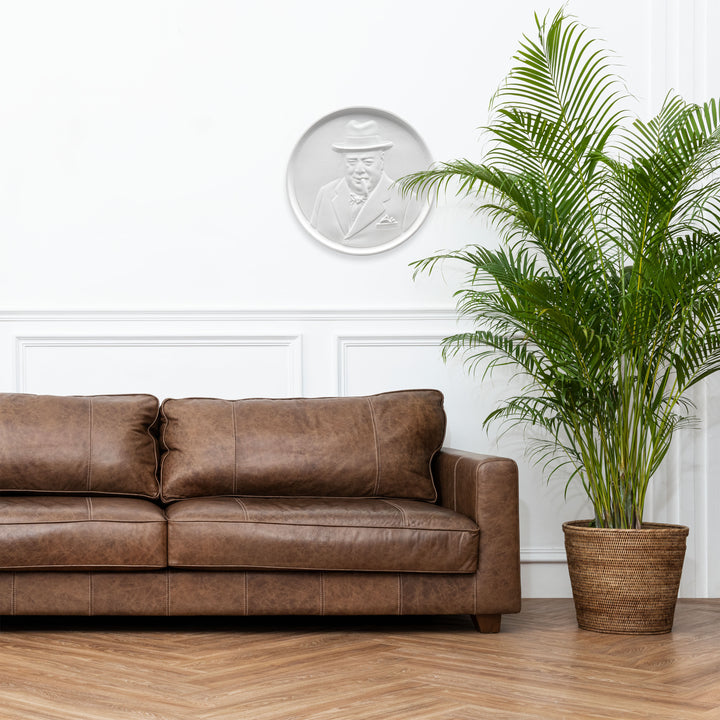 Winston Churchill Szivarral Fali Dombormű – A II. világháború brit bulldogja