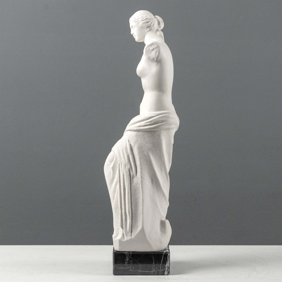 Venus de Milo Szobor -  Fekete Márvány Talpazaton